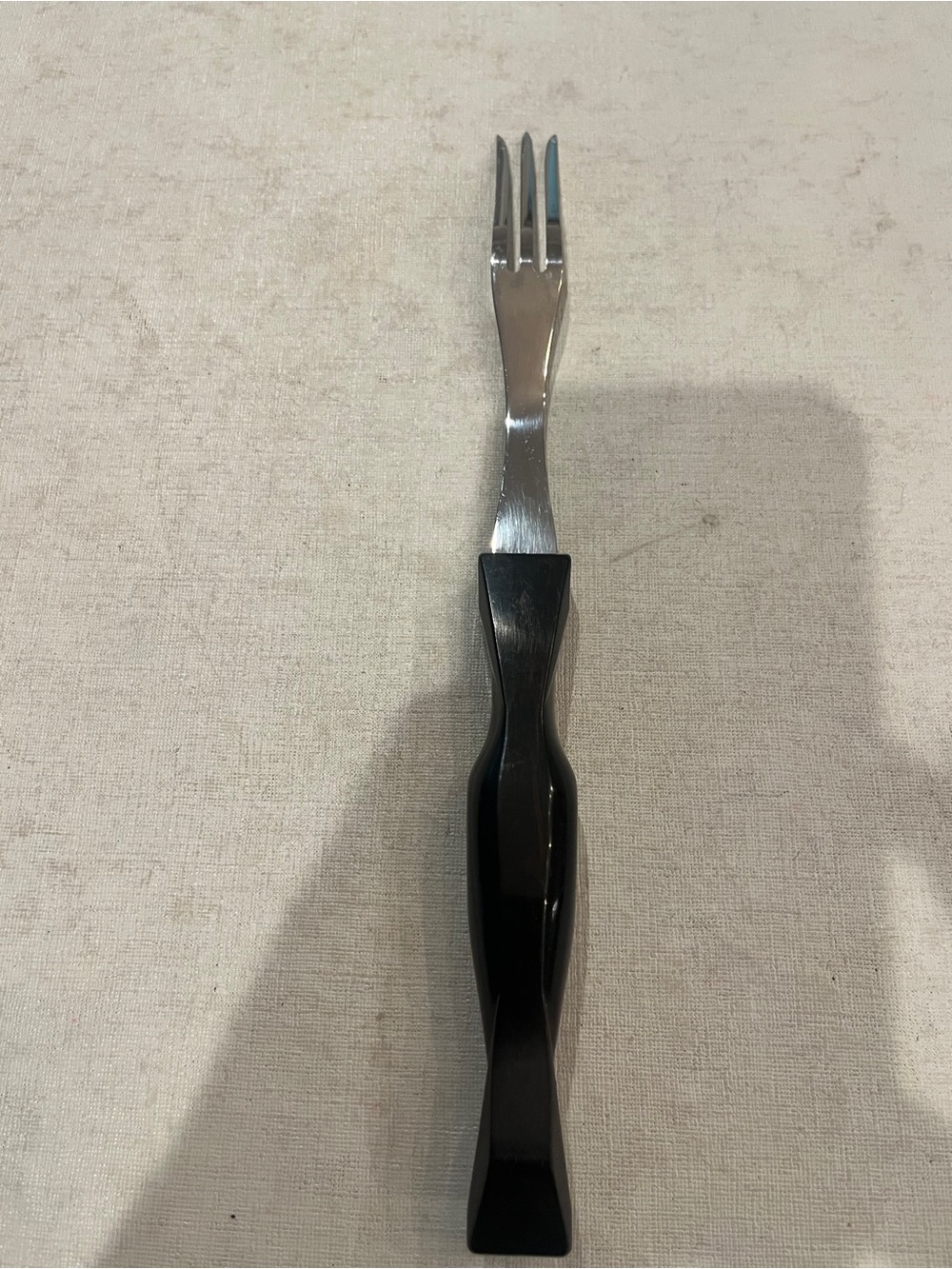 Classic Cutco Black Handle Stainless large Fork. GUC!